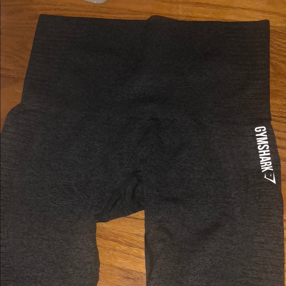 Gymshark seamless cropped black marl